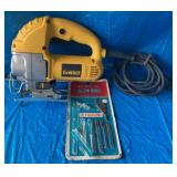 DEWALT CORDED JIG SAW WITH BLADES
