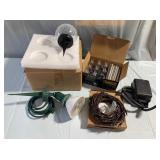 GLASS SOLAR LIGHT & STAKE LOT