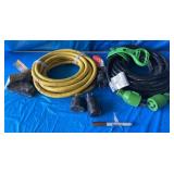 HEAVY-DUTY EXTENSION CORD & ADAPTER LOT