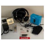 MIXED ELECTRONICS & TECH ACCESSORIES LOT