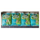 4 NEW BAGS FELINE FRESH CAT LITTER