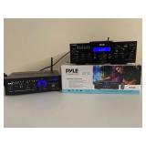 PYLE BLUETOOTH STEREO AMPLIFIER RECEIVER LOT - PDA