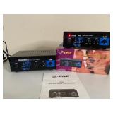 (2) PYLE PCA3 2X75W STEREO POWER AMPLIFIERS W/ BOX
