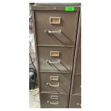 HON 4-DRAWER METAL FILE CABINET