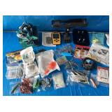 FISHING TACKLE, REEL & ACCESSORIES LOT