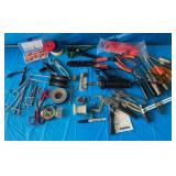 MIXED ELECTRICAL TOOLS, CRIMPERS, SOLDERING IRON &