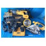 DEWALT CORDLESS SAW & POWER TOOL LOT