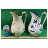 2 VINTAGE CERAMIC PITCHERS