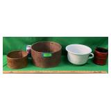 PRIMITIVE BOXES & CHAMBER POT