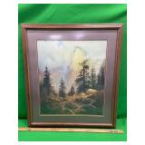 LIMITED EDITION FRAMED WESTERN LANDSCAPE PRINT