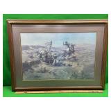 FRAMED WESTERN ART PRINT