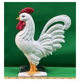 CAST IRON PAINTED ROOSTER DECOR