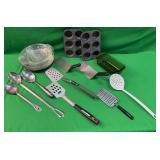 KITCHENWARE ASSORTMENT W/ COOKWARE & UTENSILS