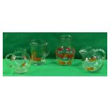 VINTAGE RETRO GLASS PITCHER COLLECTION