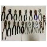 ASSORTED PLIERS & HAND TOOLS