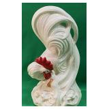 LARGE CERAMIC ROOSTER FIGURINE