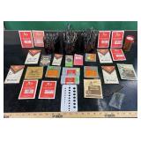 DRILL BITS, TAPS & MACHINIST TOOL LOT