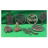 VNTG CAST IRON DECOR/TRIVET LOT