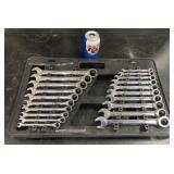 SAE & METRIC RATCHETING COMBO WRENCH SET
