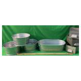 GALVANIZED METAL DECOR/STORAGE