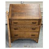 VINTAGE  OAK SECRETARY