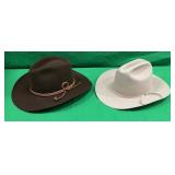 2 RESISTOL COWBOY HATS
