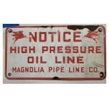 VINTAGE OIL PIPELINE SIGN