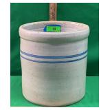 VINTAGE STONEWARE 4 GALLON CROCK