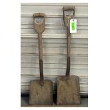 2 VINTAGE SHOVELS