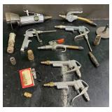 PNEUMATIC AIR TOOLS & BLOW GUN ACCESSORY LOT