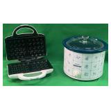 RIVAL CROCK POT & WAFFLE IRON