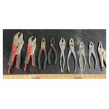 LOCKING PLIERS & ASST PLIERS LOT