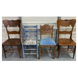 4 VINTAGE CHAIRS