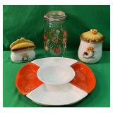 VNTG 1970'S MUSHROOM CERAMIC DECOR & MORE