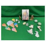 HANDMADE LACE ORNAMENTS & EASTER DECOR LOT