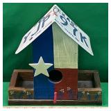 RUSTIC TEXAS FLAG BIRDHOUSE