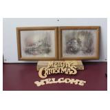 Wall Hangings (2)-Homestead Merry Xmas