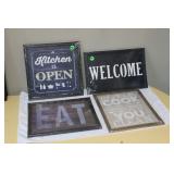 Special Moments - Wall Art-Eat/Welcome (4)