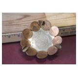 Vintage Mexican Coin Souvenir Ashtray