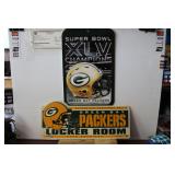 Green Bay Packers XLV Champs/Locker Room Sign
