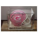 #4 Brett Favre-Deanna Favre-Pink-Signed Mini-COAs