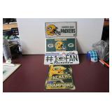 Green Bay Packers License Plates/NFC Champ Sign