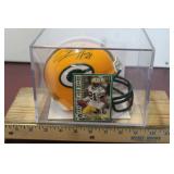 #21 Charles Woodson GBP Mini-Helmet-COA