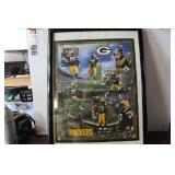 Green Bay Packers QB Club Framed Photo