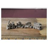 Green Bay Packer Minature Pewter Train