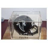 #4 Brett Favre -Atlanta Falcons-Signed Mini-COA