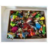 FLAT OF MCDONALDS TOYS AND PEZ DISPENSERS