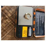 10K Gold Ring with Jewel, 10.27 grams