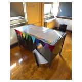 Vintage Metal Teacher Desk