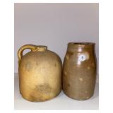 POTTERY JUG & JAR-SEE PHOTOS